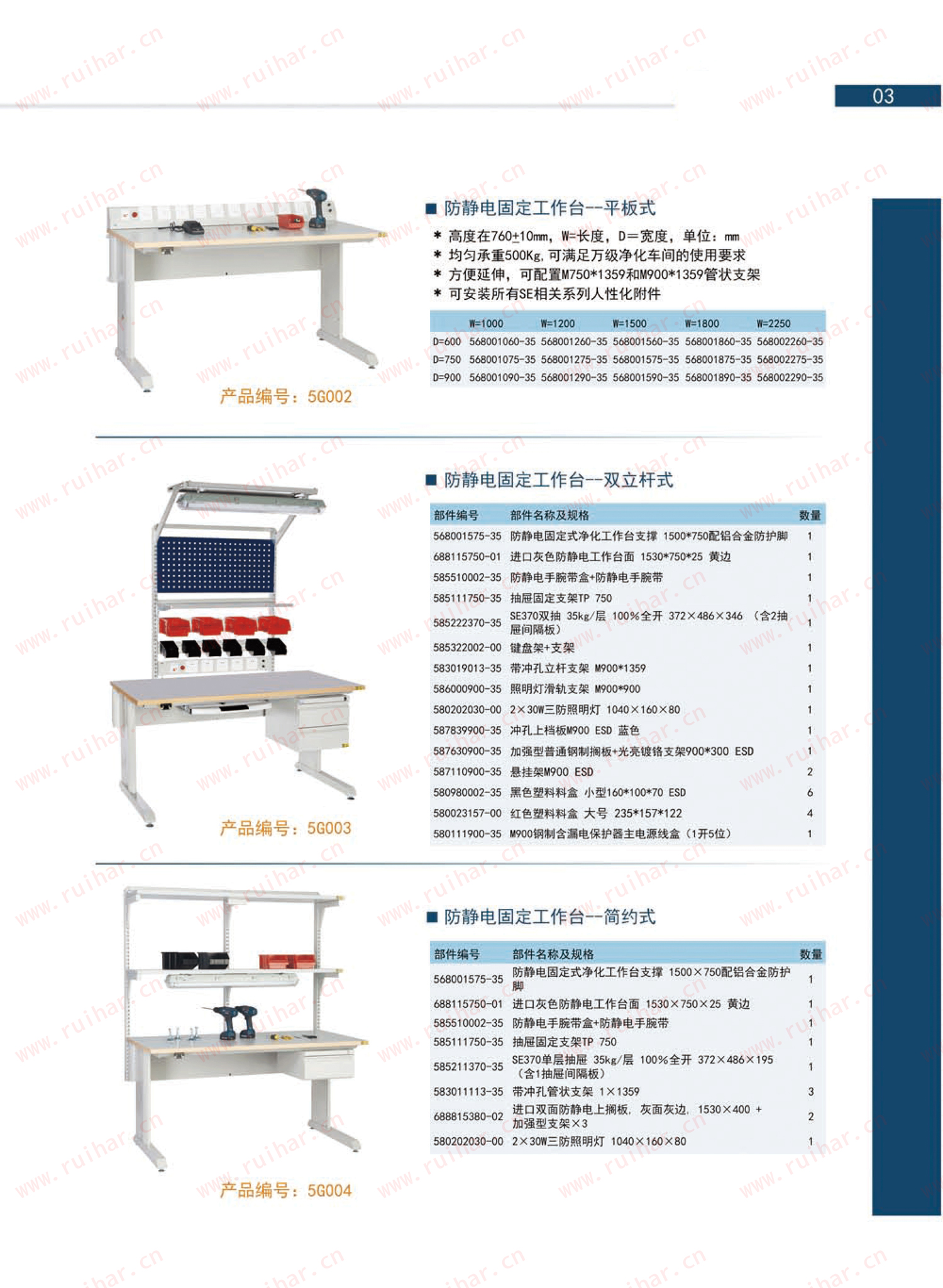 固定式防靜電式作臺(tái)，SEG-08-A，SEG-08-B，SEG-08-C，SEG-08-D，森億