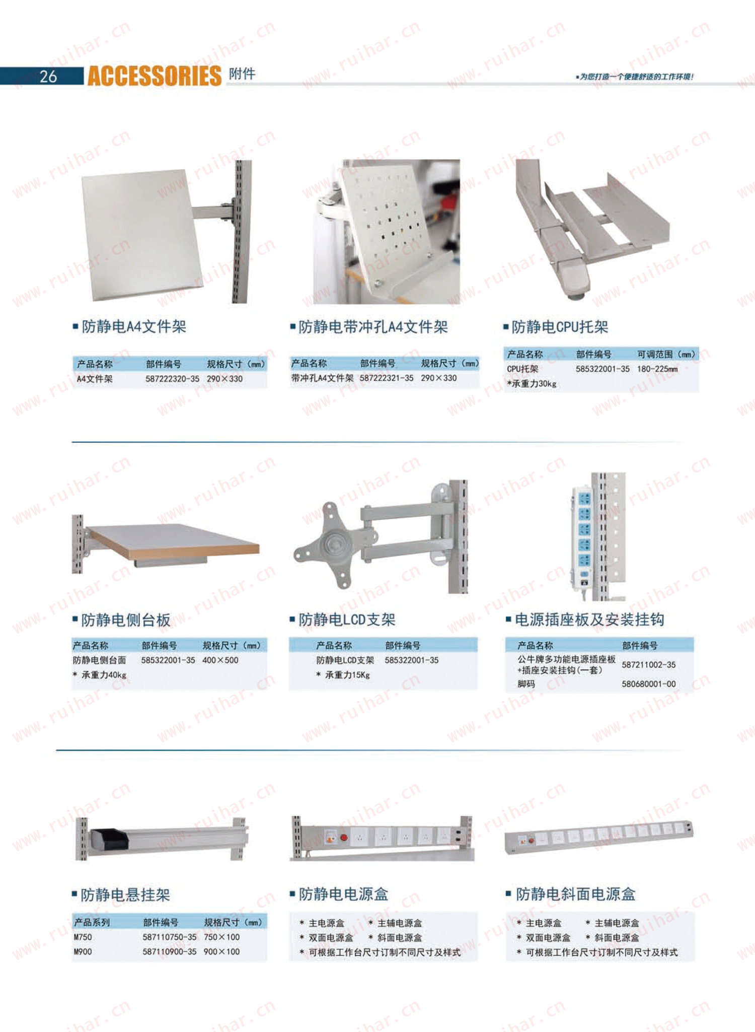 防靜電工作臺,ESD工作臺,防靜電工作桌，防靜電工作臺附件，防靜電電源盒