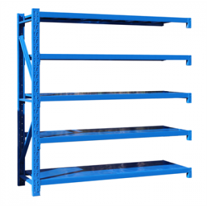 中型貨架副架2000×500×2500mm(五層,500kg/層,藍色)
