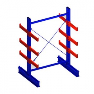 雙面懸臂主架，1500*1600*2500，400kg/層，4層，懸臂長(zhǎng)700mm，含底座