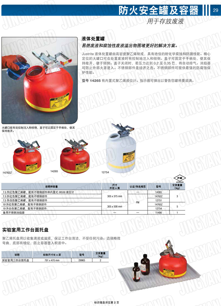 JUSTRITE，美國(guó)杰斯瑞特，justriteI型安全罐,柴油汽油存放罐，酒精松香水安全存儲(chǔ)罐，防火安全罐，防爆安全罐
