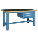 重型工作臺(tái)高分子桌板帶兩吊抽，GF1500-B，GF1800-B，GF2000-B